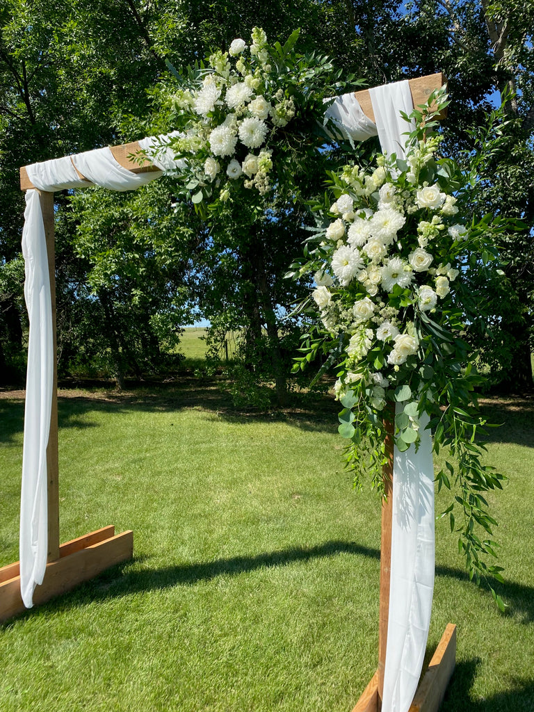 Wedding Arch Installation Bills House of Flowers