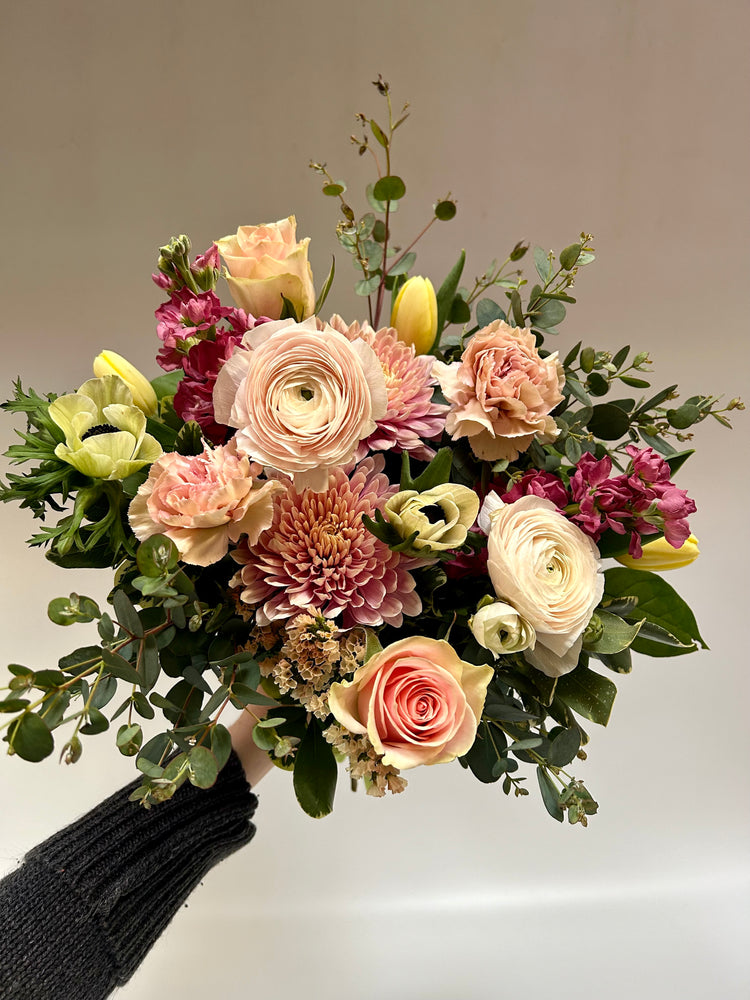 English Garden Hand-Tied Floral Bouquet