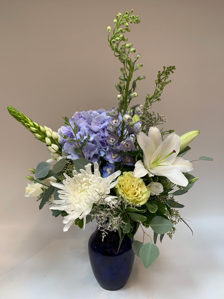 Beautiful In Blue Flowers Bills House of Flowers Saskatoon